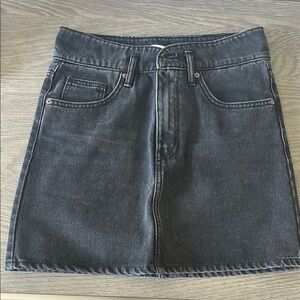 Zara Dark Gray Denim Skirt
